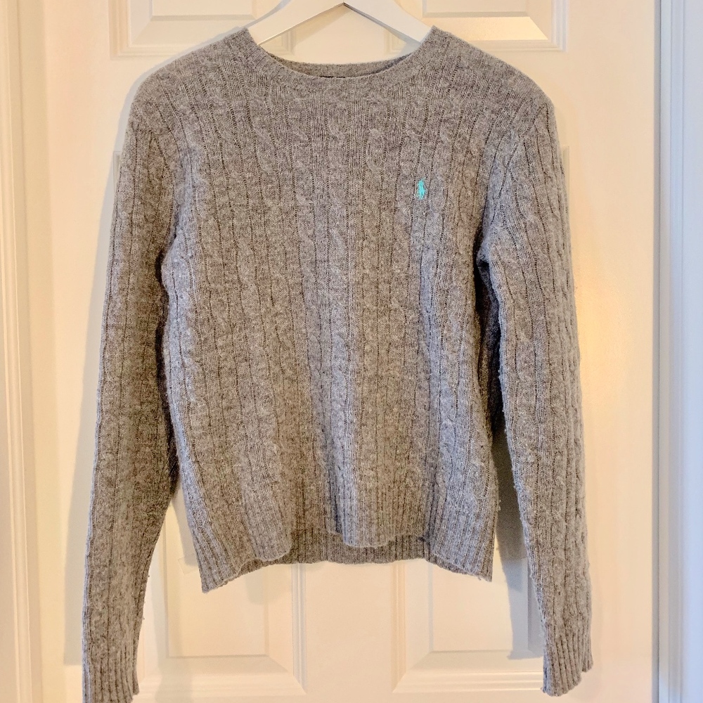 Polo Ralph Lauren Wool Cable Knit Crewneck Sweater